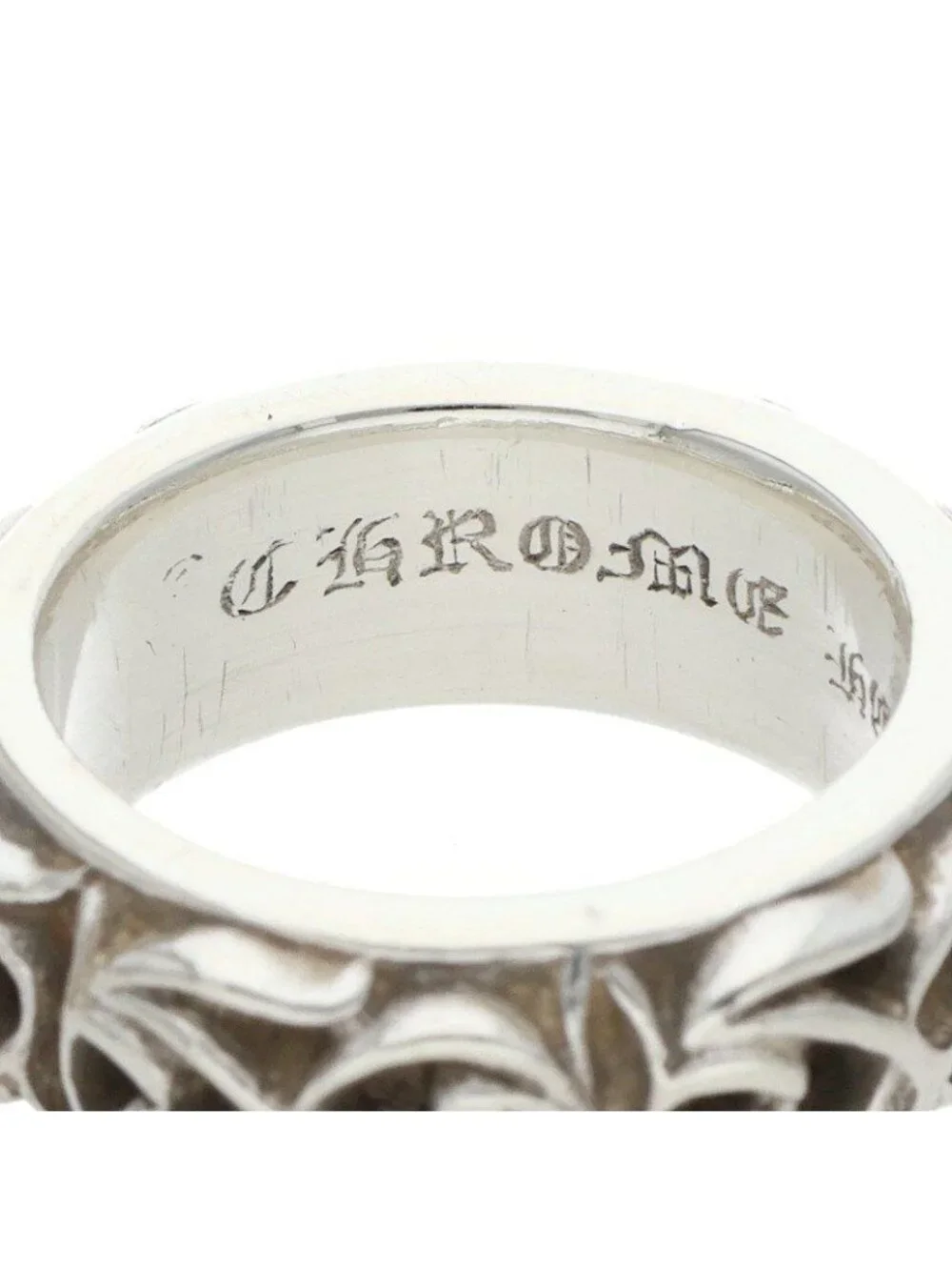 Chrome Hearts Etrnity Vine Band Eternity Silver Ring